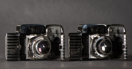 Two Kodak Bantam Special Camera Versions (Supermatic Left, Compur Right)