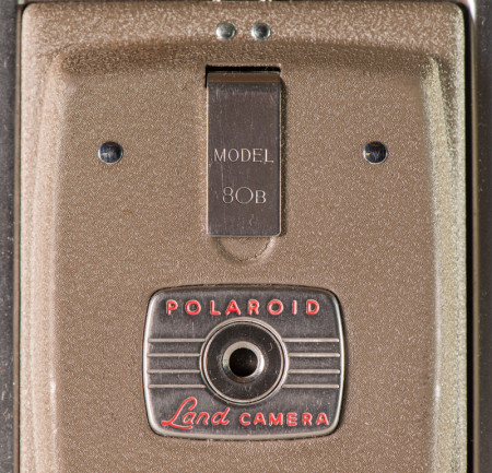 Polaroid Model 80B Camera Front Cover Details